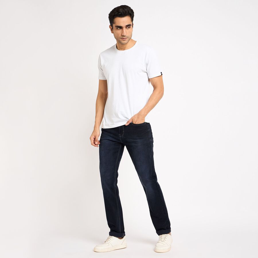 Men's Slim Fit Jeans , Dark Blue, large image number null