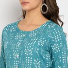 Ladies' Kurta, मध्यम नीला, small image number null
