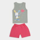 Infants' 100% Cotton Short Set , हल्का हरा, small