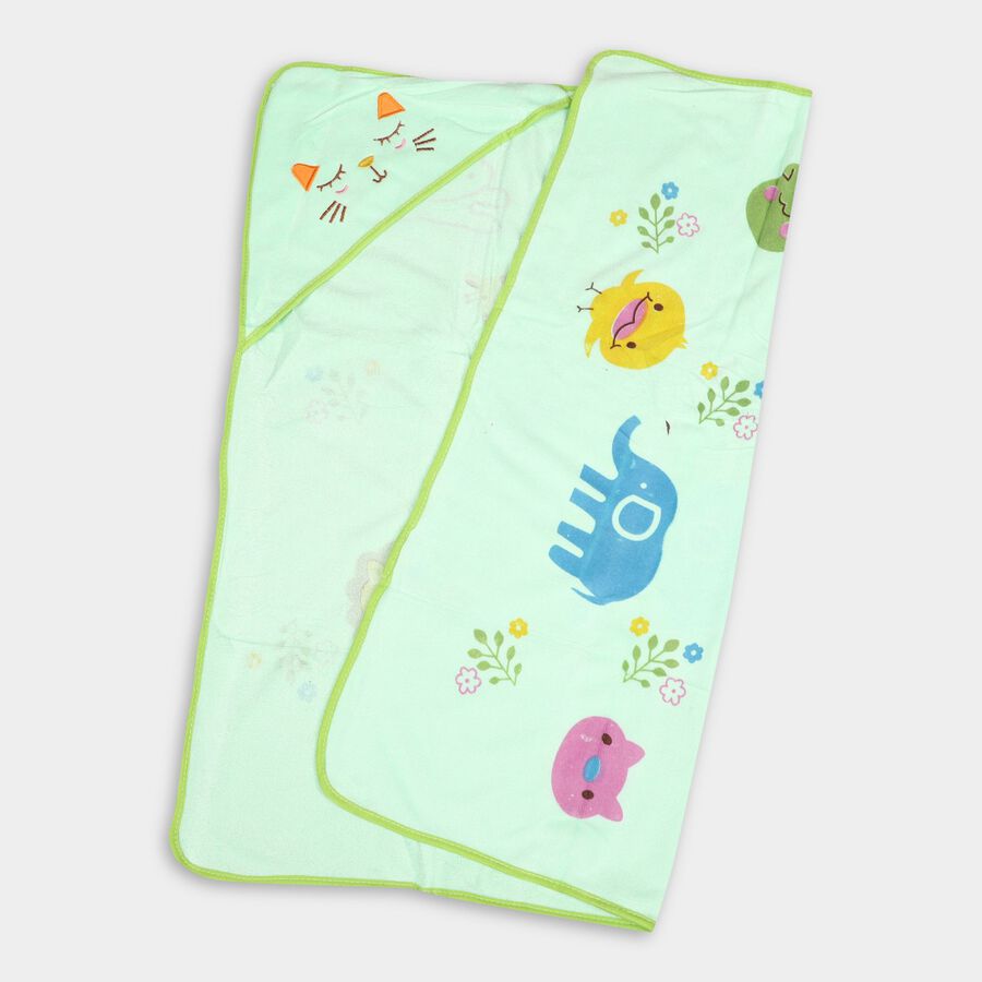 Infants' 100% Cotton Towel, Light Green, large image number null