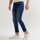 Men's Slim Fit Jeans, Dark Blue, small image number null