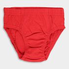 Boys' Solid Red and Navy Printed Cotton Briefs, नेवी ब्लू, small image number null