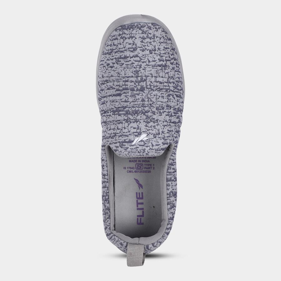 Women's Muted Slate Grey Slip-On Casual Shoes, Grey, large image number null
