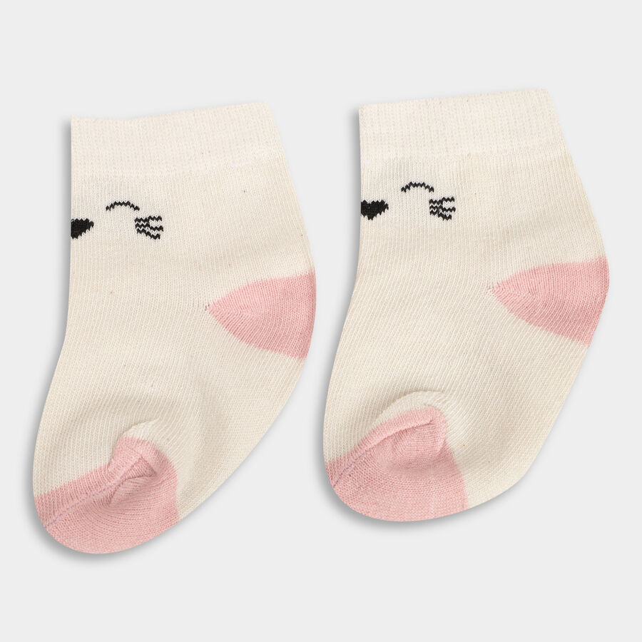 Infant's Socks (Pack of 3), Light Pink, large