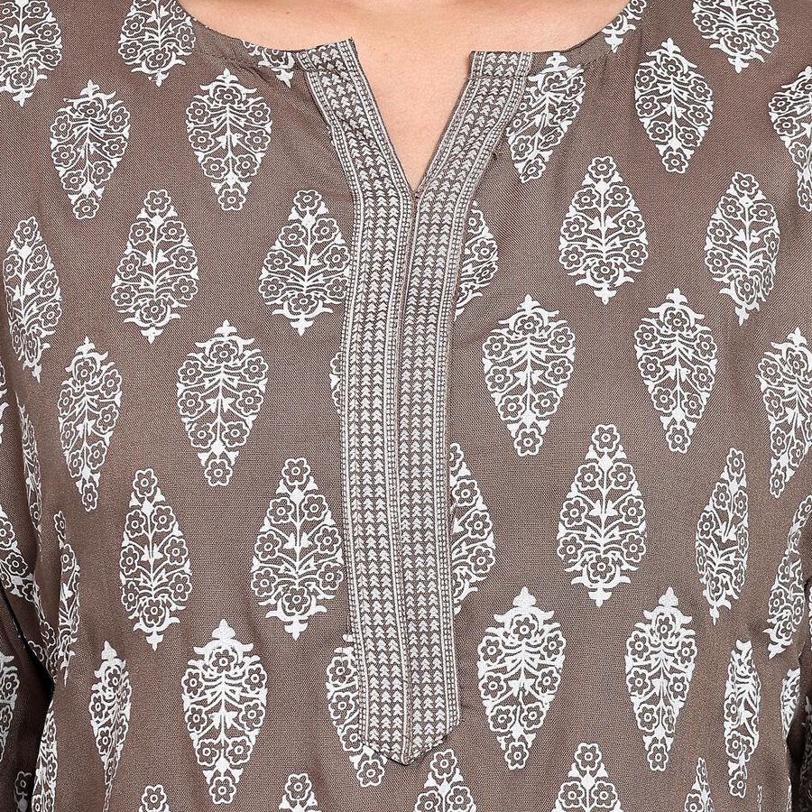 Ladies' Kurti , भूरा, large image number null