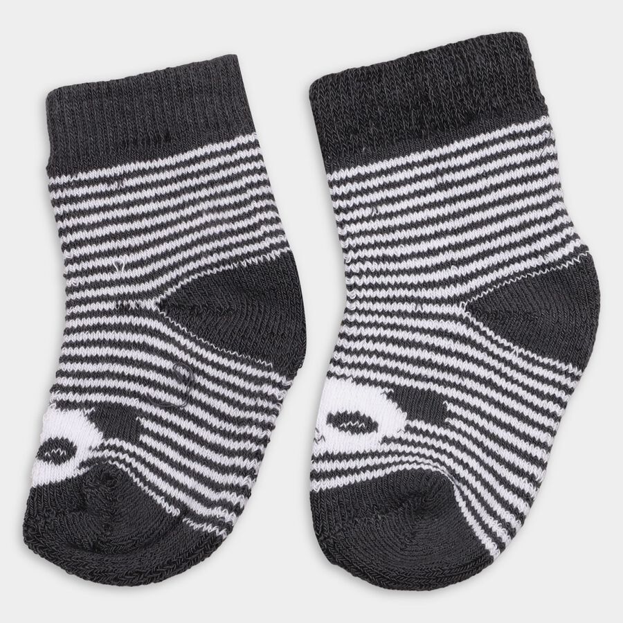 Infants' Socks (Pack of 2), Dark Grey, large image number null