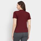 Ladies' Round Neck T-Shirt, Wine, small image number null