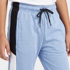 Boys' Light Blue Jogger Fit Graphic Printed Winter Pyjama, Light Blue, small