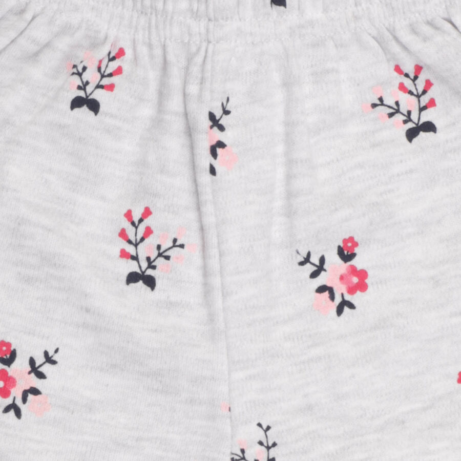 Infants Cotton Printed Pyjama, Pink, large image number null