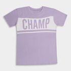 Boys' 100% Cotton Half Sleeves T-Shirt , Lilac, small image number null