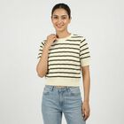 Women's Olive Green Cotton Top, ओलिव, small