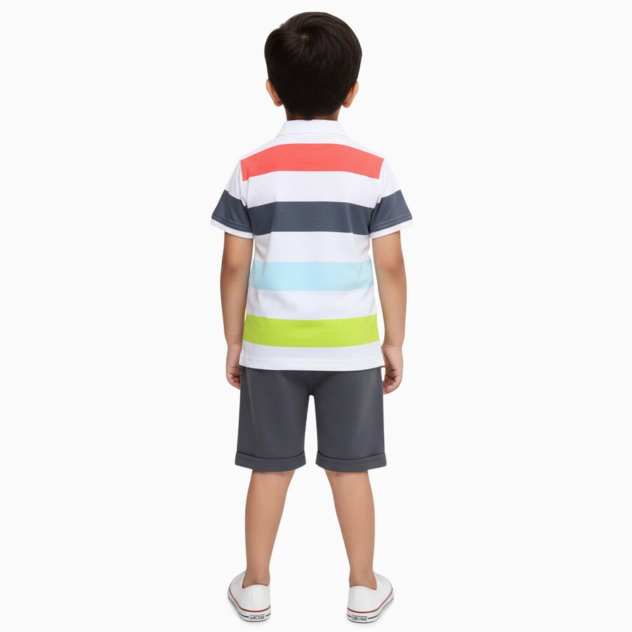 Boys' Woven Baba Suit, सफ़ेद, large image number null