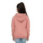 Girls Muted Dusty Pink Hooded Neck Casual Sweatshirt, Pink, small image number null