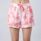 Women's Pink Regular Fit Drawstring Shorts, Pink, small