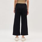 Women's Jet Black Wide-Leg High-Rise Jeans, Black, small image number null