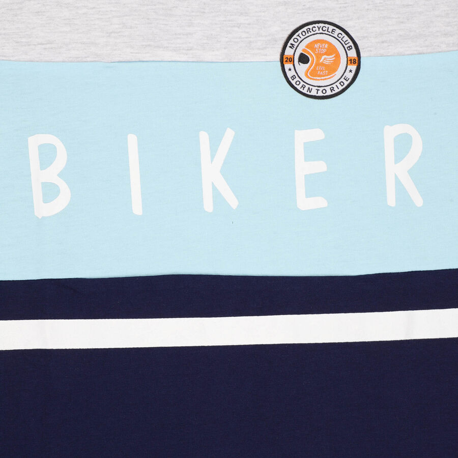 Boys Cotton T-Shirt, Light Blue, large image number null