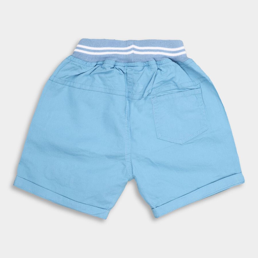 Infants' 100% Cotton Half Pant , मध्यम नीला, large image number null