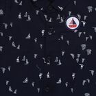 Infants' Navy Blue 100% Cotton Classic Shirt, Navy Blue, small