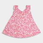 Infant Girls' 100% Cotton Frock, गुलाबी, small image number null