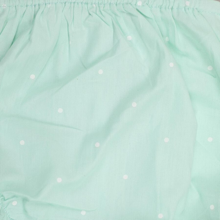 Infants' 100% Cotton Frock, Dark Green, large