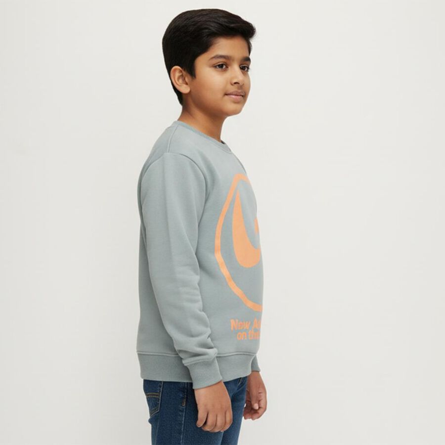 Boys' Sweatshirt, हल्का नीला, large image number null