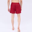 Men's Deep Crimson Printed Elastic Waist Boxers, Red, small image number null