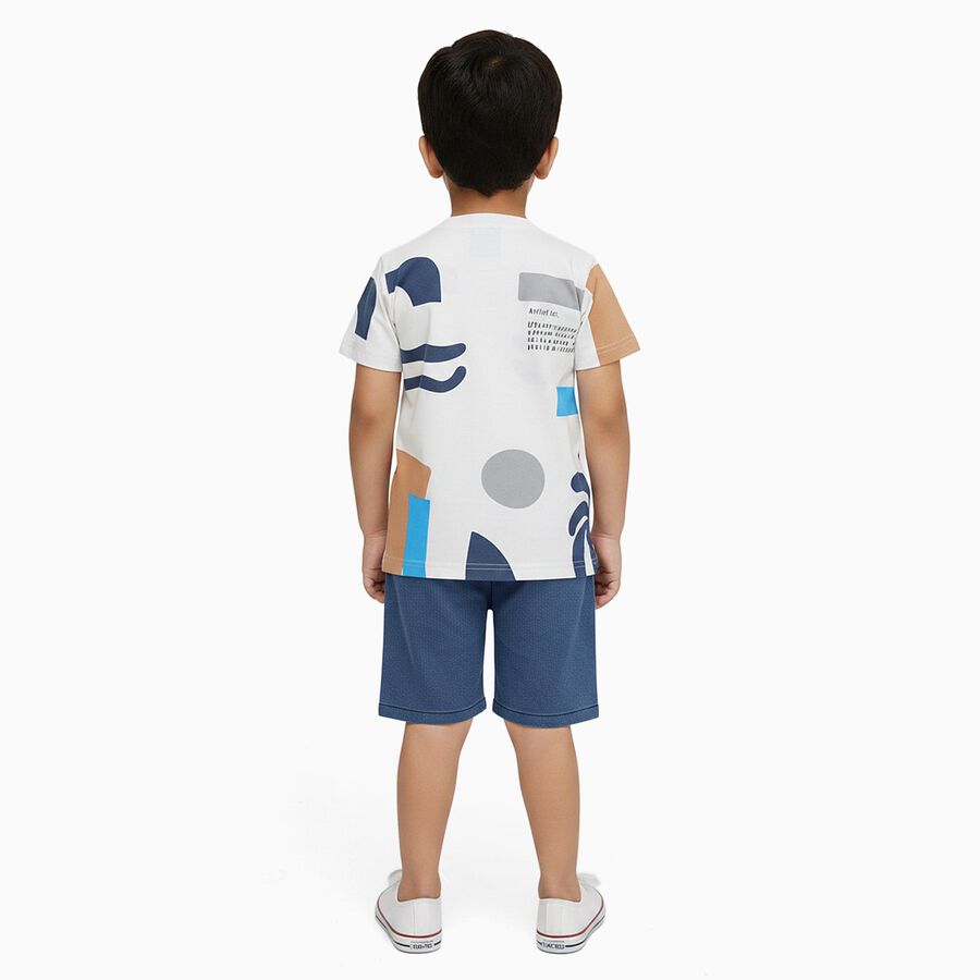 Boys' Woven Baba Suit, Off White, large image number null