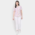 Ladies' Round Neck T-Shirt , सफ़ेद, small