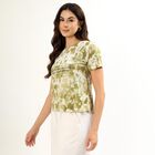 Ladies' Round Neck T-Shirt, हल्का हरा, small