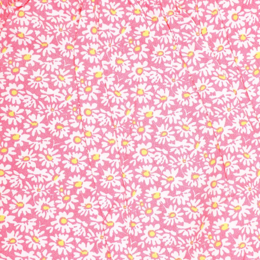 Girls Cotton Skirt, Pink, large image number null