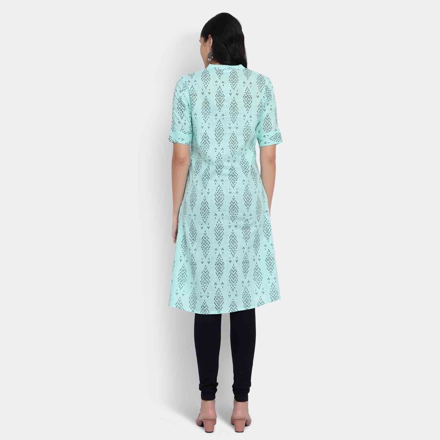 Printed Kurta, Light Green, large image number null
