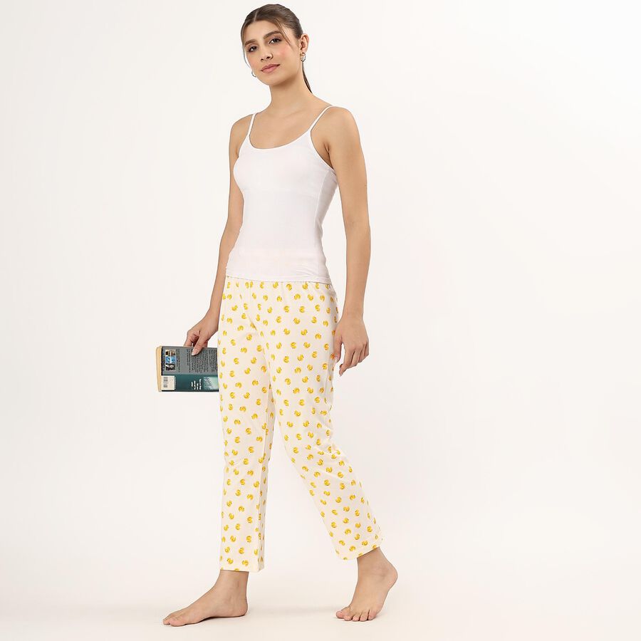 Ladies' Full Length Pyjama , Off White, large image number null