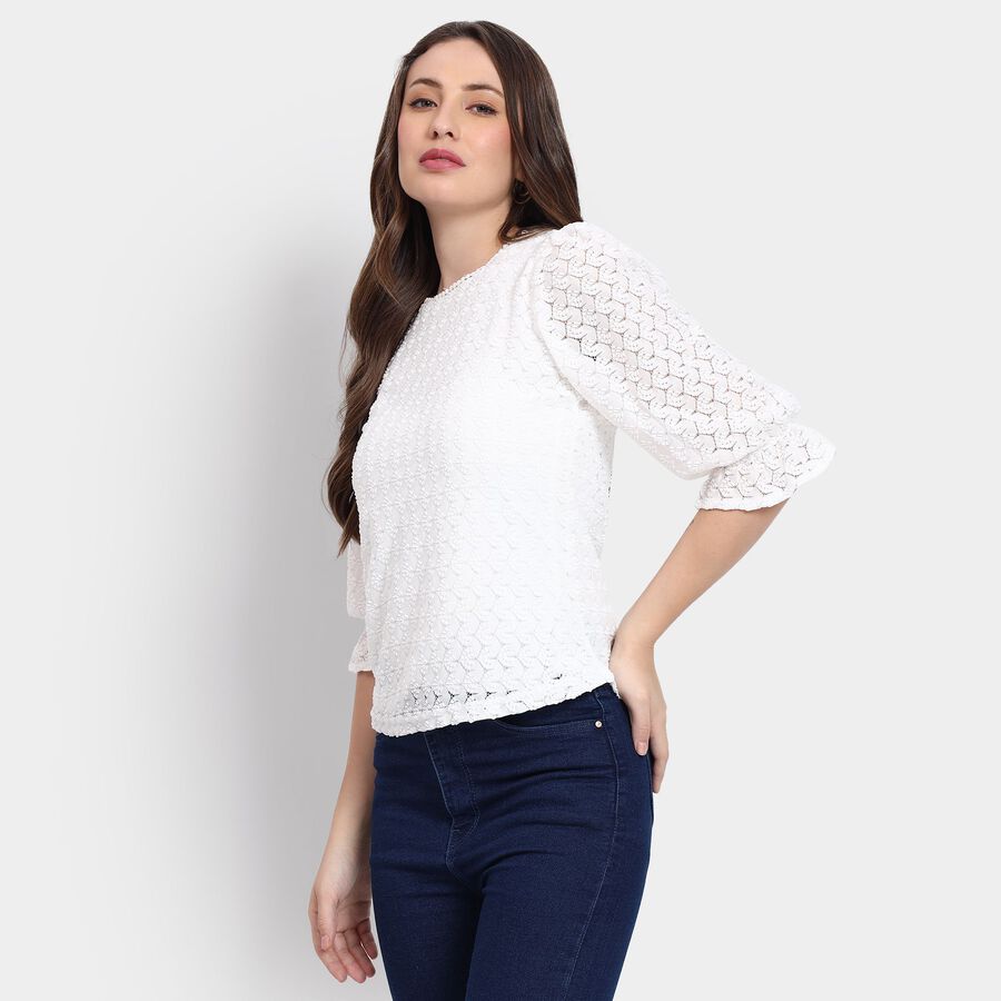 Ladies' Top, सफ़ेद, large image number null
