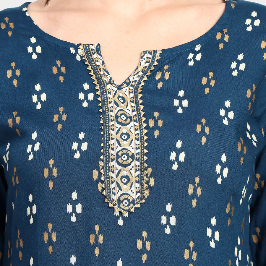Ladies' Kurti, Mid Blue, large image number null