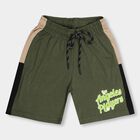 Boys' Olive Green Cross Pocket Cut And Sew Bermuda Shorts, Olive, small image number null