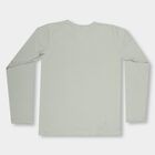 Boys' Light Sage Green Round Neck Casual T-Shirt, हल्का हरा, small image number null