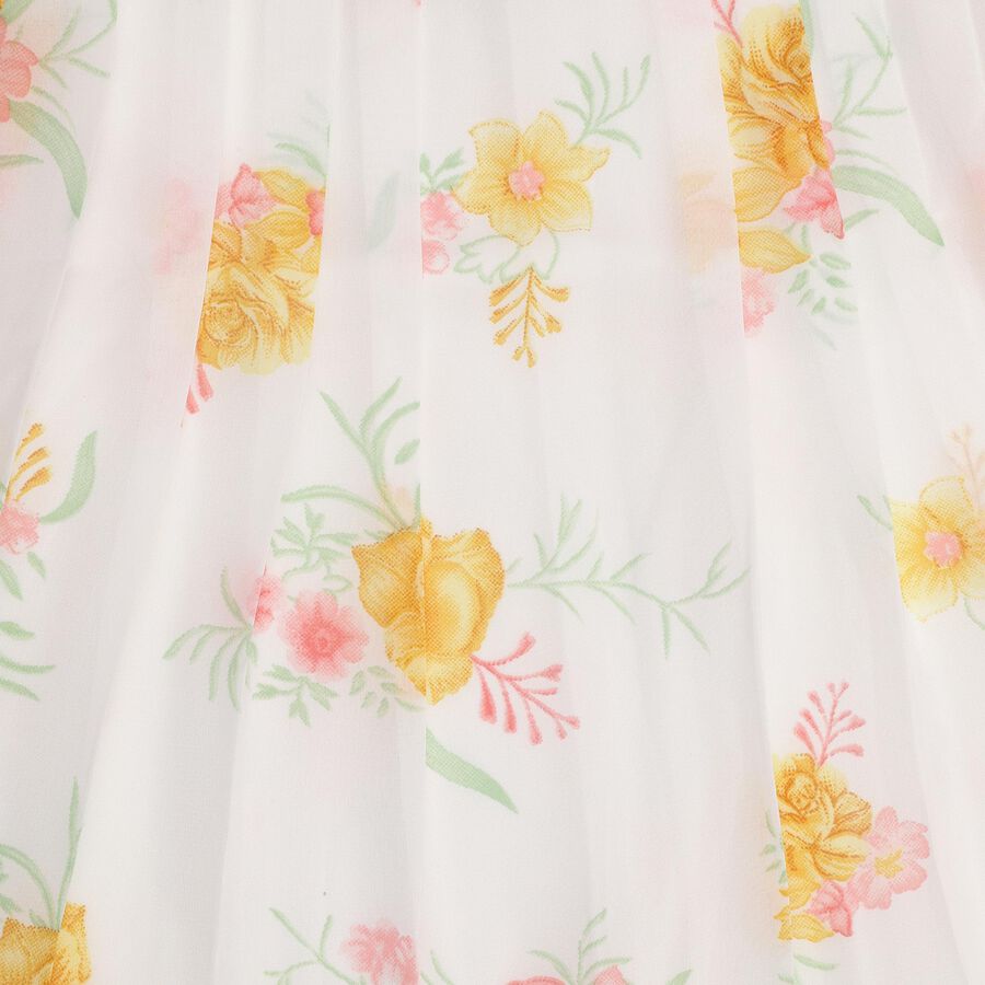 Girls' Frock , ऑफ व्हाइट, large