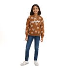 Girls' Sweatshirt, Brown, small image number null