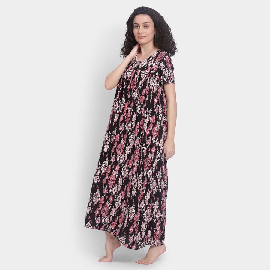 Ladies' Nighty , काला, large image number null