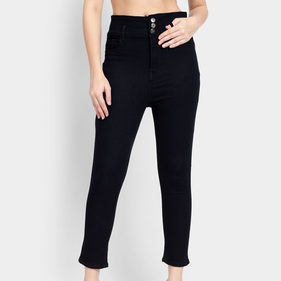 Ladies' Jeans, काला, large image number null