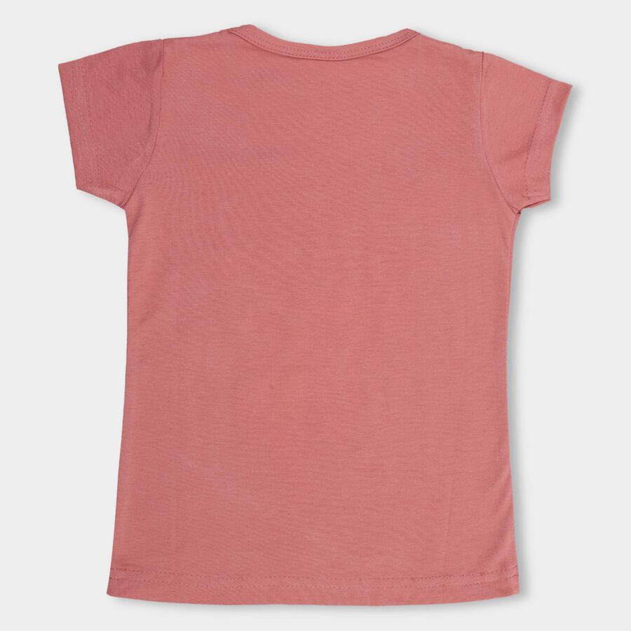 Girls' T-Shirt , हल्का गुलाबी, large image number null