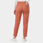 Women's Pink Straight Fit Button Detail Trousers, गुलाबी, small