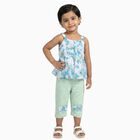 Girls' Capri Set, Light Green, small