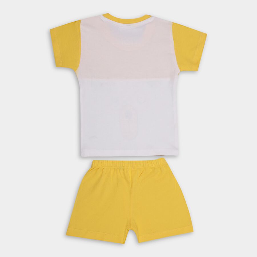 Infant Boys' 100% Cotton Baba Suit , Yellow, large image number null