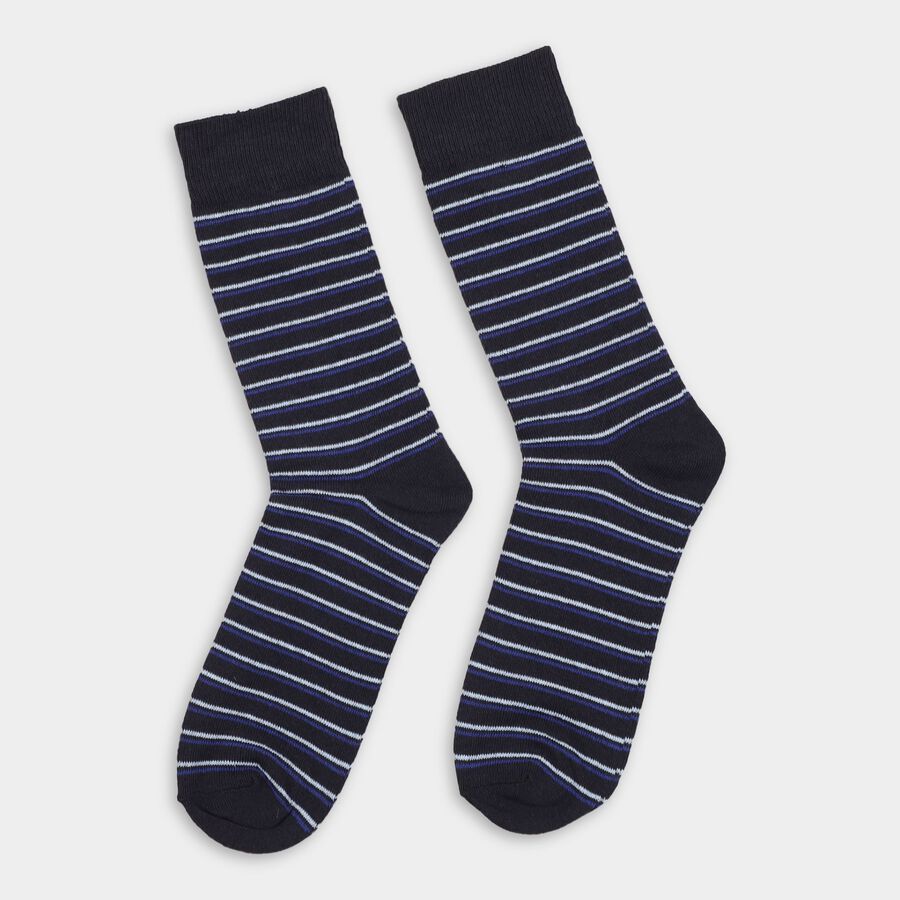 Men's Socks (Pack of 2), Navy Blue, large