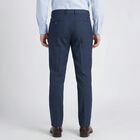 Men's Slim Fit Formal Trousers, गहरा नीला, small