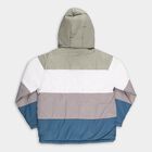 Boys' Multicolor Hooded Casual Jacket, गहरा नीला, small image number null
