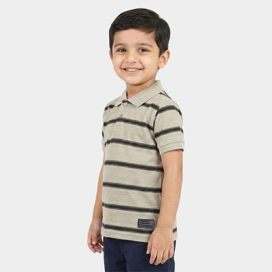 Boys Light Green Polo Neck Polo Boys T-Shirt, हल्का हरा, large