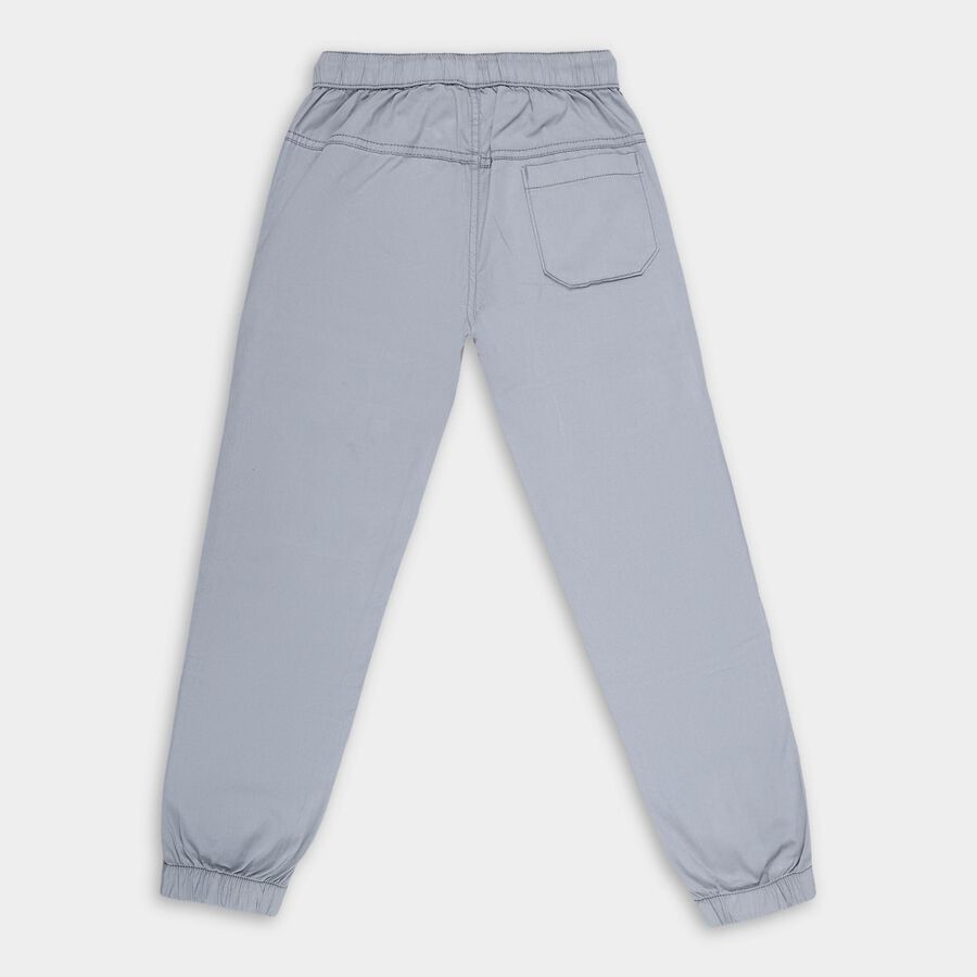 Boys Light Steel Blue Regular Fit Jogger Trousers, हल्का नीला, large image number null