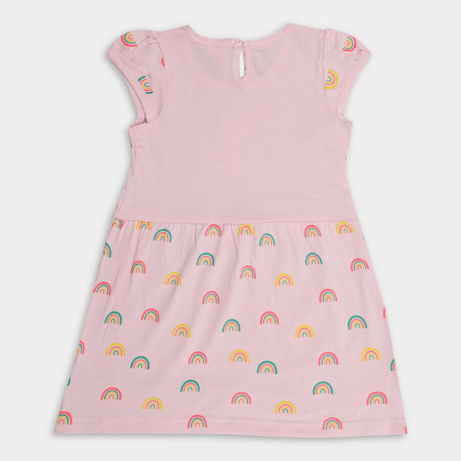 Infant Girls' 100% Cotton Frock , लाइलेक, large image number null